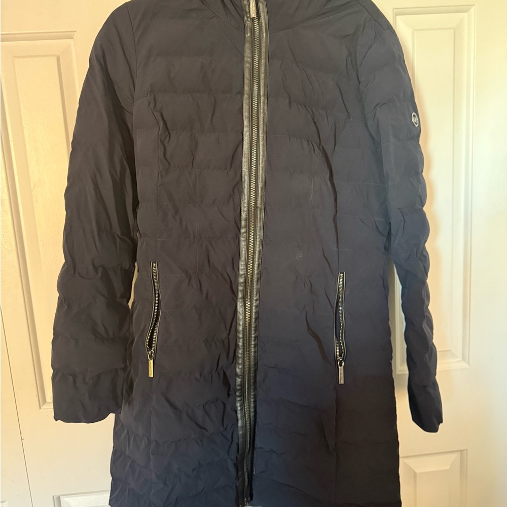 Michael Kors Navy Puffer Coat